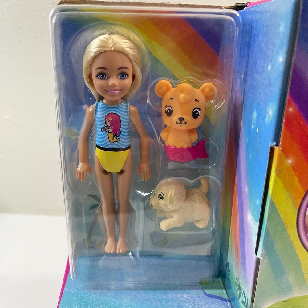 Barbie Dreamtopia Chelsea Mermaid Playset With Slide Swing & Accessories - Picture 9 of 13